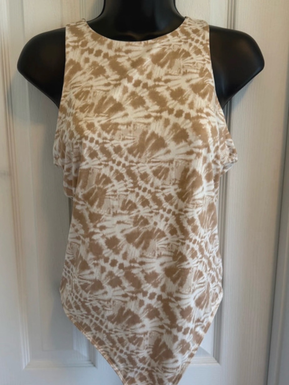Express Marbled Body Contour Sleeveless Bodysuit